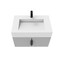 Castello Usa Nile 30-inch Gray Vanity Set with White Top and Black Handles CB-MC-30G-BL-2053-WH - alternate 3